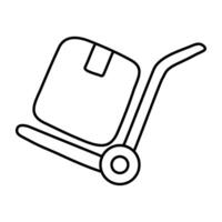 ein Symbol Design von logistisch Wagen vektor