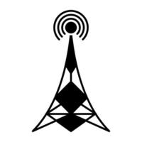 ein einzigartig Design Symbol von Signal Antenne vektor