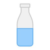 ein einzigartig Design Symbol von Wasser Flasche vektor