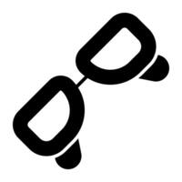 Auge Schutz Zubehörteil Symbol, solide, Glyphe Design vektor