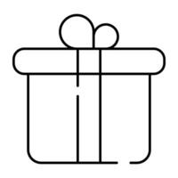 ein perfekt Design Symbol von Geschenk Box vektor