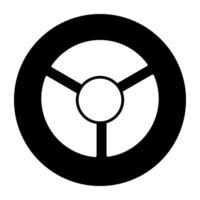 ein einzigartig Design Symbol von Auto Lenkung vektor