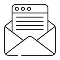 Brief auf Netz Seite bezeichnet Konzept von Netz Mail vektor
