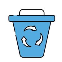 ein kreativ Design Symbol von Müll Recycling vektor