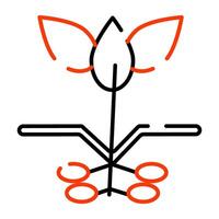 en perfekt design ikon av floweret vektor