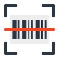 ein bunt Design Symbol von Barcode Scannen vektor