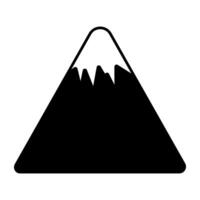 vektor design ikon av bergen