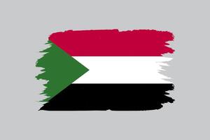Flagge von Sudan Vektor Illustration