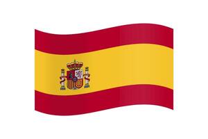 flagga av Spanien vektor illustration