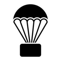 en modern design ikon av fallskärm vektor