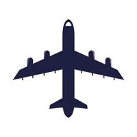 isolerade flygplan ikon vektor