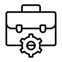 ein Icon-Design von Business-Tasche, Aktenkoffer-Vektor vektor