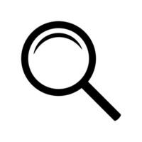 Vergrößerung Glas Symbol, Vektor Lupe oder Lupe unterzeichnen. Netz Suche Symbol.