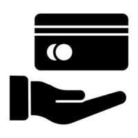Geldautomat Karte Bedienung Symbol, editierbar Vektor