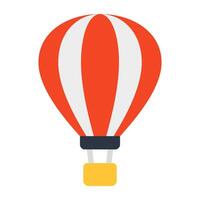 modern design ikon av varm luft ballong vektor