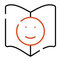 ein editierbar Design Symbol von Emoji vektor