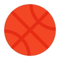 Sportwerkzeug-Symbol, Umrissdesign des Basketballs vektor