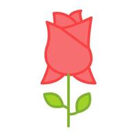 ein modisch Vektor Design von Rose Blume