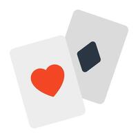 Diamant mit Herz Karte, Poker Karten Symbol vektor