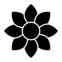 ein schön Blume Symbol, editierbar Vektor