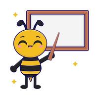 Illustration von süß Biene vektor