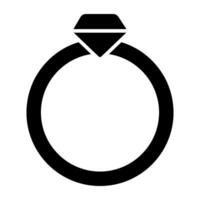 ein Prämie herunterladen Symbol von Diamant Ring vektor