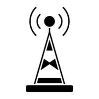 ein einzigartig Design Symbol von Signal Turm vektor