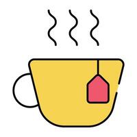 ein perfekt Design Symbol von heiß Tee Tasse vektor