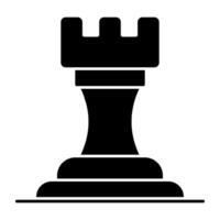ein perfekt Design Symbol von Schach Turm vektor