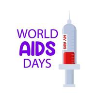 illustration av World Aids Day vektor