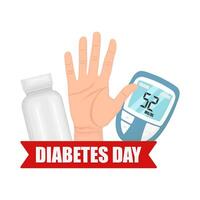 illustration av värld diabetes dag vektor