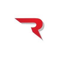 r Brief Logo Symbol vektor