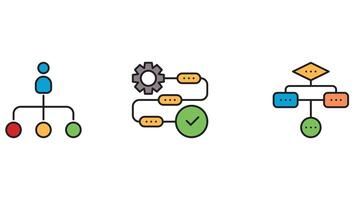 Geschäft und legal Prozess und Idee Generation, und Brainstorming Vektor Illustration