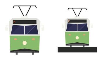 Öffentlichkeit Transport Dienstleistungen Innerhalb das Stadt zum Passagiere Vektor Illustration