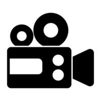 ein perfekt Design Symbol von Video Kamera vektor