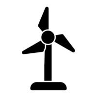 ett redigerbar design ikon av vind turbin vektor