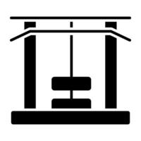 ett ikon design av träna enhet vektor