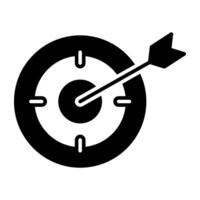 Dartscheibe Symbol im perfekt Design vektor