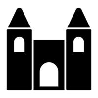 Schloss Symbol im modern Design vektor