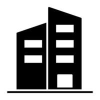 ett redigerbar design ikon av kommersiell byggnad vektor