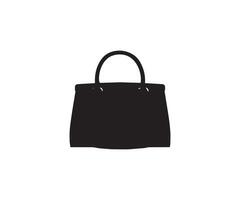 Damen Handtasche Symbol. schwarz und Weiß Illustration von Frauen Handtasche vektor