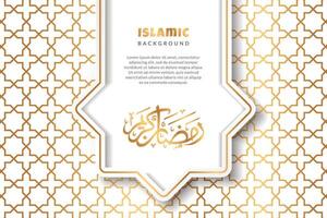 islamisch Hintergrund mit patten Ramadan karem, Luxus Sozial Medien Vorlage Vektor Design