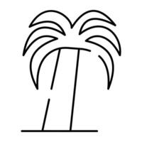 vektor design ikon av strand träd