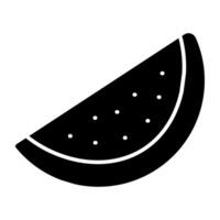 ein modern Design Symbol von Wassermelone Scheibe vektor