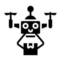 ein Symbol Design von Roboter Lieferung isoliert auf Weiß Hintergrund vektor