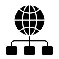 ein Symbol Design von global Netzwerk vektor