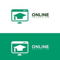 online Studie Logo Symbol Marke Identität Zeichen Symbol Vorlage vektor