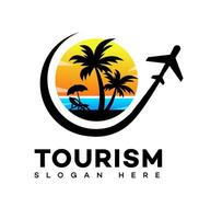 turism logotyp ikon varumärke identitet tecken symbol vektor