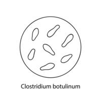 sjukdomsalstrande bakterie. bakteriell mikroorganism. mikrobiologi, infografik. hand dragen klotter stil. vektor