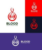 blod labb logotyp vektor